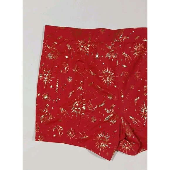 Torrid Retro Chic Ultra High Rise 3.5 Inch Swim Shorts Size 2 2X Red Celestial - Picture 8 of 9